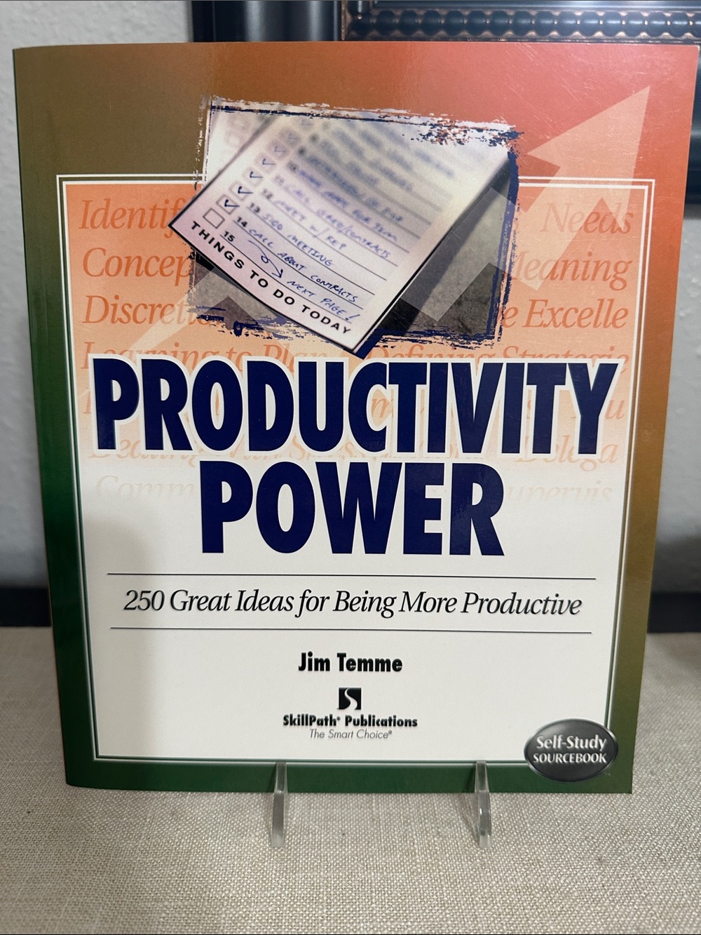 NEW! Productivity Power by Jim Temme - Green/Orange Cover